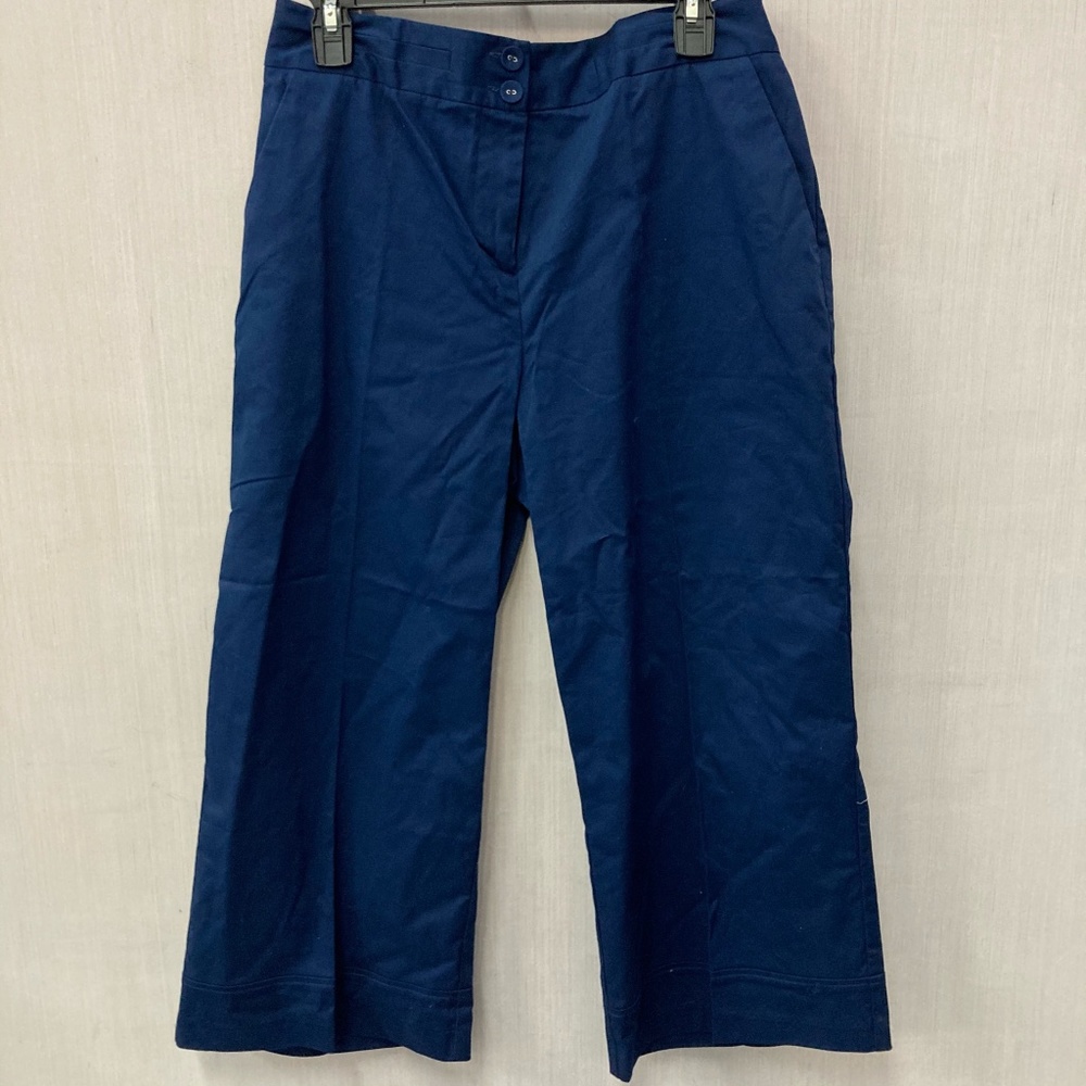 NWT Laundry Navy Capri Pants Size 10